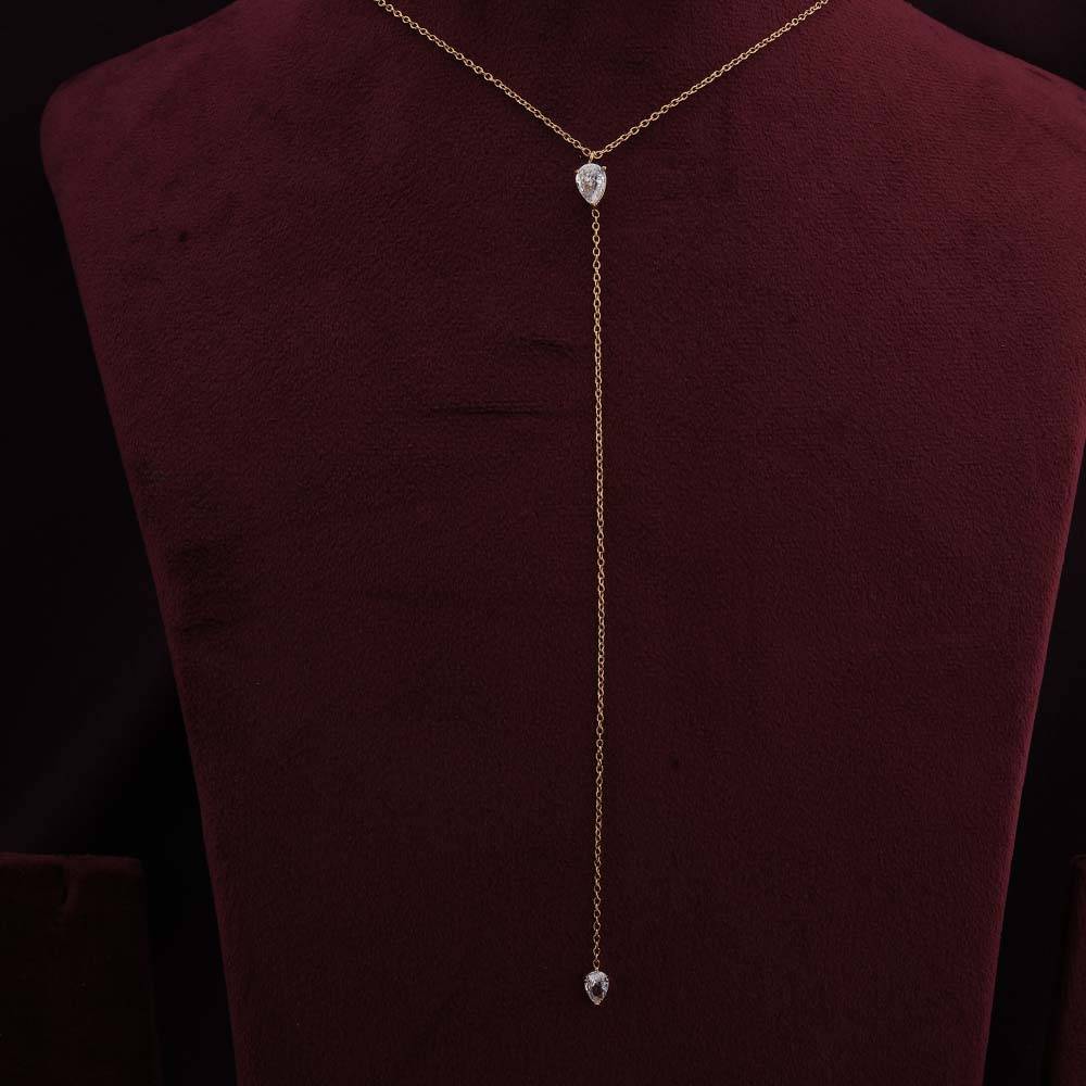 Palmonas Twin Twinkle Gold Necklace For Womens - Waterproof & Anti-Tarnish : PMWSSNC172-G