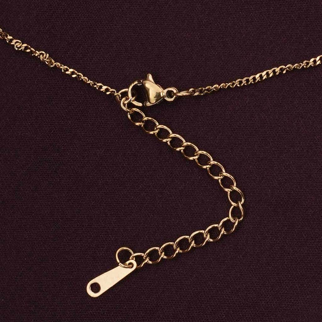 Palmonas Dainty Delight Necklace For Womens - Waterproof & Anti-Tarnish : PMWSSNC196-G