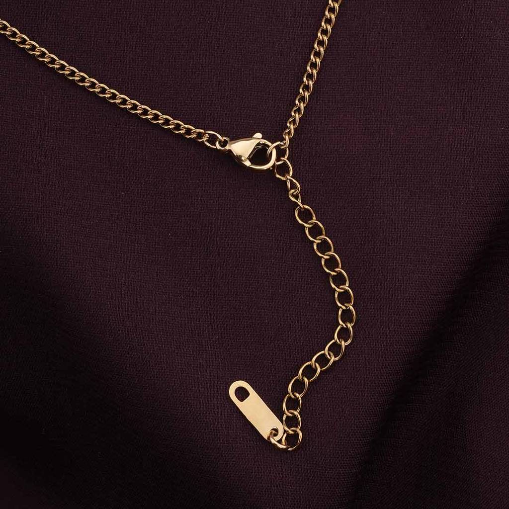 Palmonas Natural Pearl Gold Necklace For Womens - Waterproof & Anti-Tarnish : PMWSSNC197-G