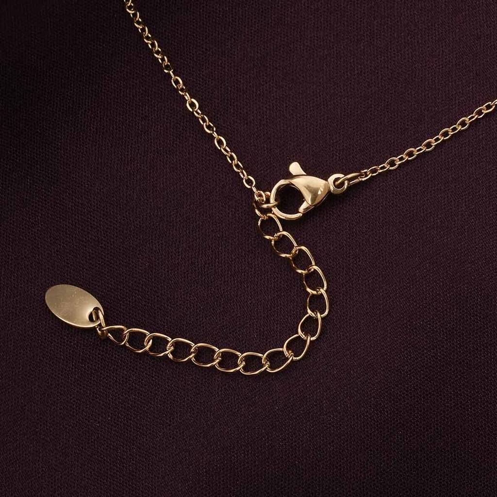 Palmonas Dizzle Heart Gold Necklace For Womens - Waterproof & Anti-Tarnish : PMWSSNC198-G