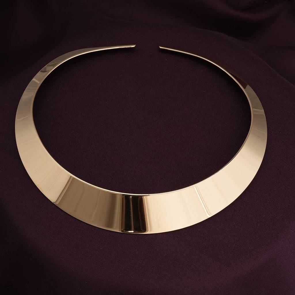 Palmonas Open Collar Choker Gold Necklace For Womens - Waterproof & Anti-Tarnish : PMWSSNC205-G