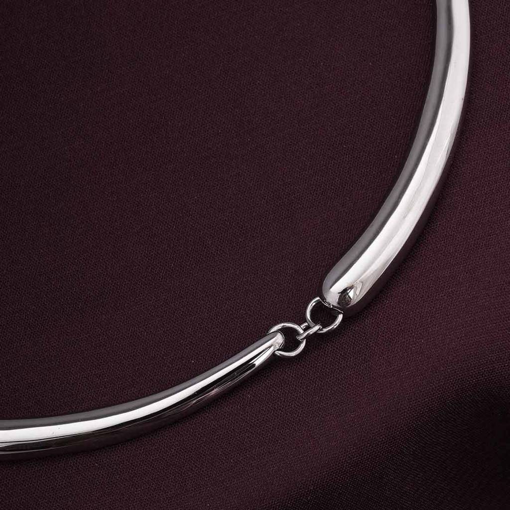 Palmonas Gold Tube Collar Necklace For Womens - Waterproof & Anti-Tarnish : PMWSSNC207-S