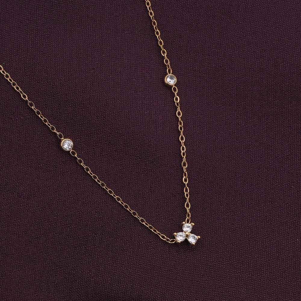 Palmonas Trio Of Twinkle Necklace For Womens - Waterproof & Anti-Tarnish : PMWSSNC213-G