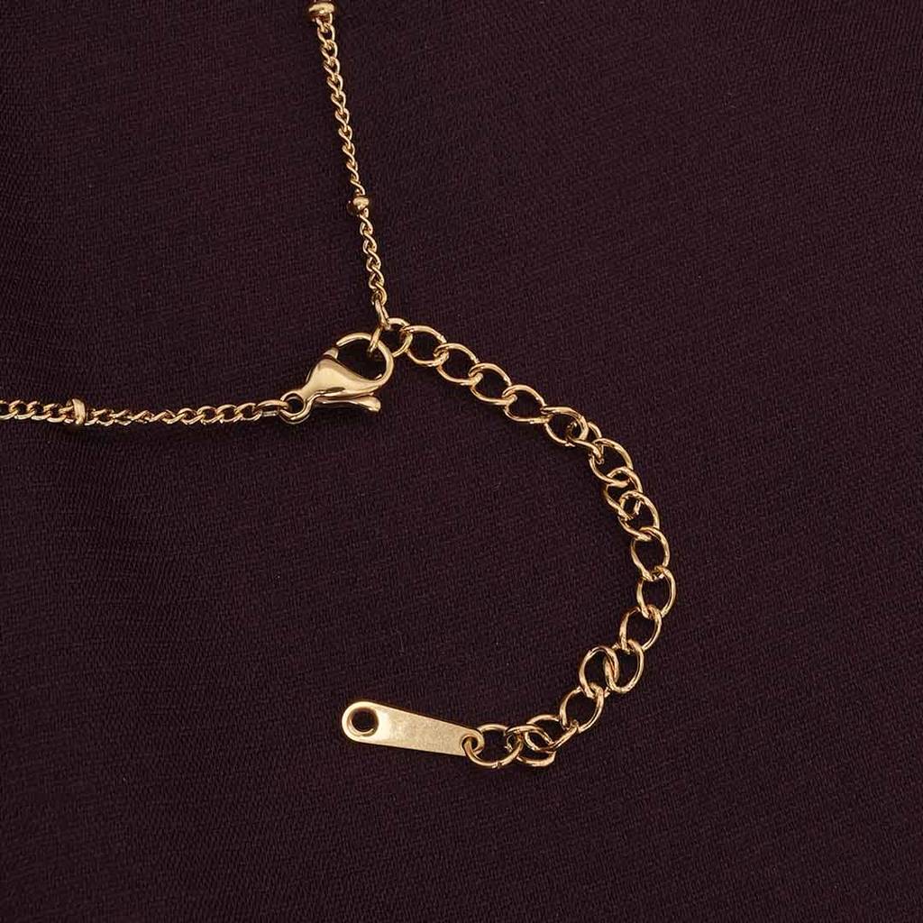Palmonas Elegant Initial Necklace For Womens - Waterproof & Anti-Tarnish : PMWSSNC236-G