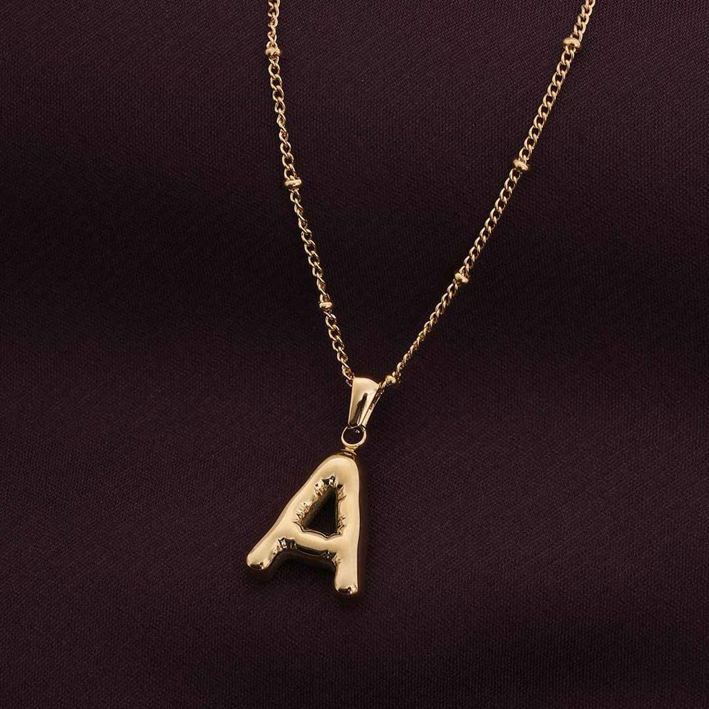 Palmonas Elegant Initial Necklace For Womens - Waterproof & Anti-Tarnish : PMWSSNC236-G