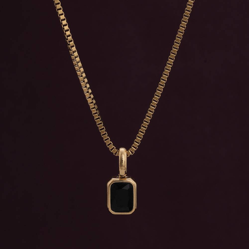 Palmonas Graceful Stone Pendant For Womens - Waterproof & Anti-Tarnish : PMWSSNC239-G