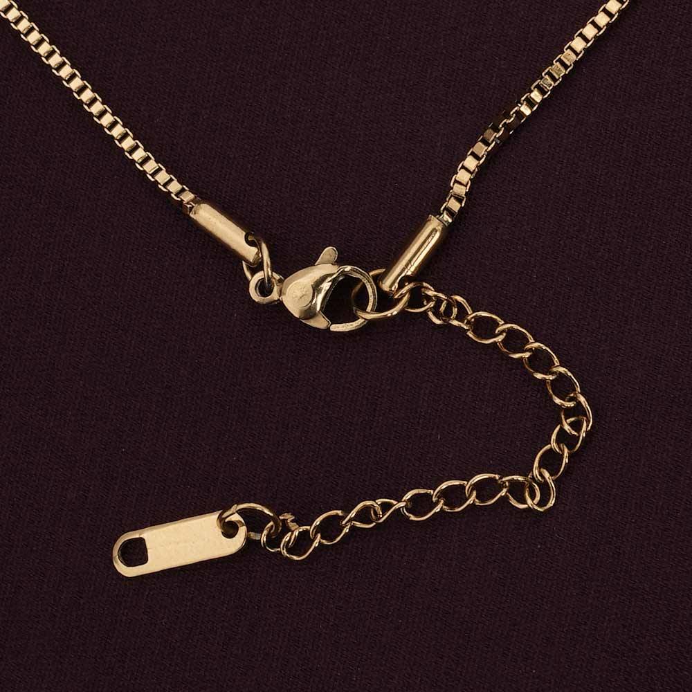 Palmonas Graceful Stone Pendant For Womens - Waterproof & Anti-Tarnish : PMWSSNC250-G