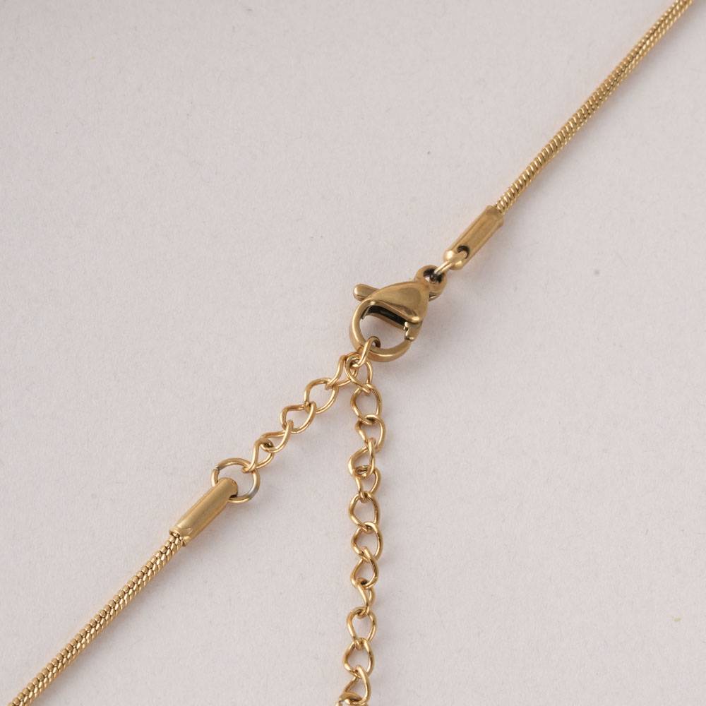 Palmonas Gold Teardrop Necklace For Womens - Waterproof & Anti-Tarnish : PMWSSNC293-G