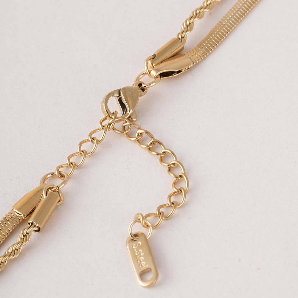 Palmonas Bold Layered Gold Necklace For Womens - Waterproof & Anti-Tarnish : PMWSSNC295-G