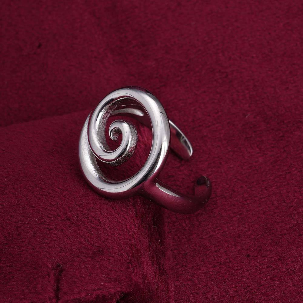 Palmonas Swirling Symphony Silver Ring For Womens - Waterproof & Anti-Tarnish : PMWSSRG114-S-A