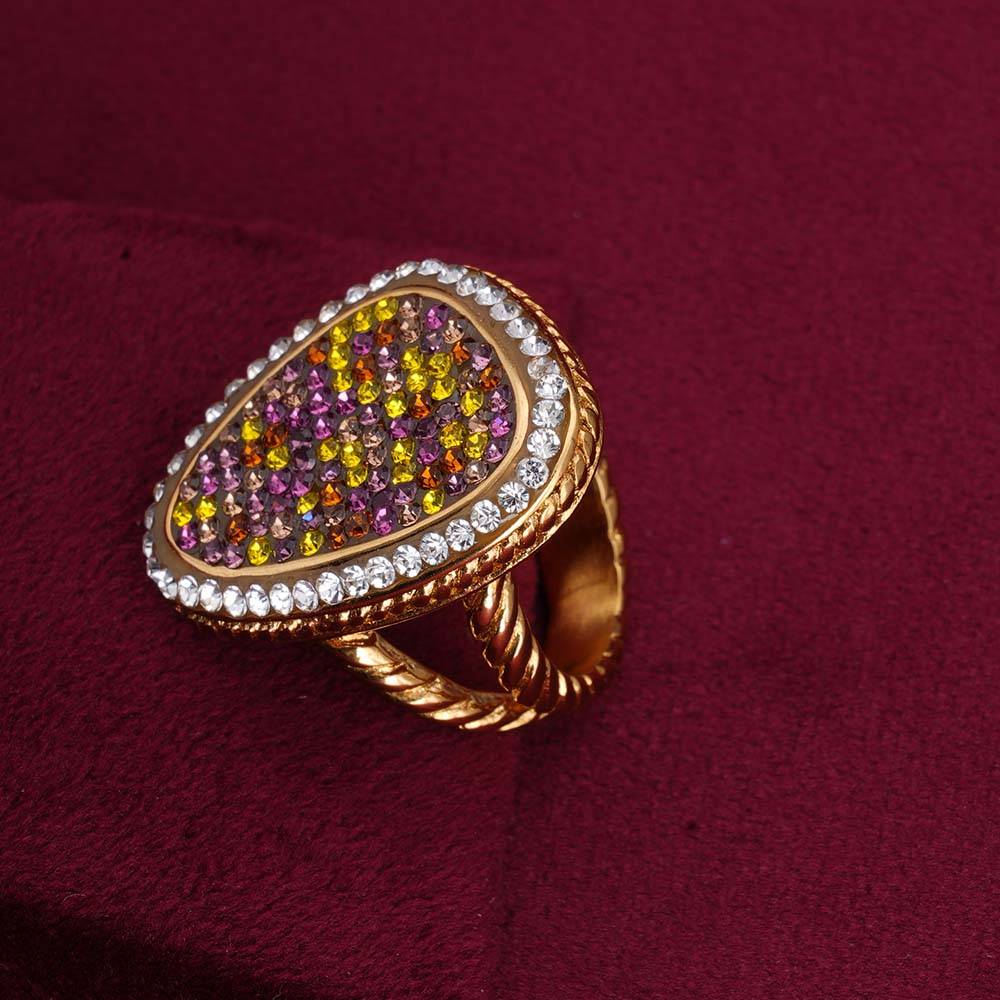 Palmonas Sparkling Stardust Gold Ring For Womens - Waterproof & Anti-Tarnish : PMWSSRG118-G-7