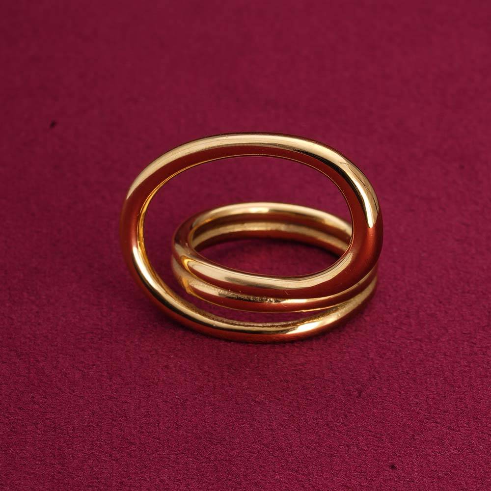 Palmonas Irregular Modern Gold Ring For Womens- Waterproof & Anti-Tarnish : PMWSSRG130-G-6