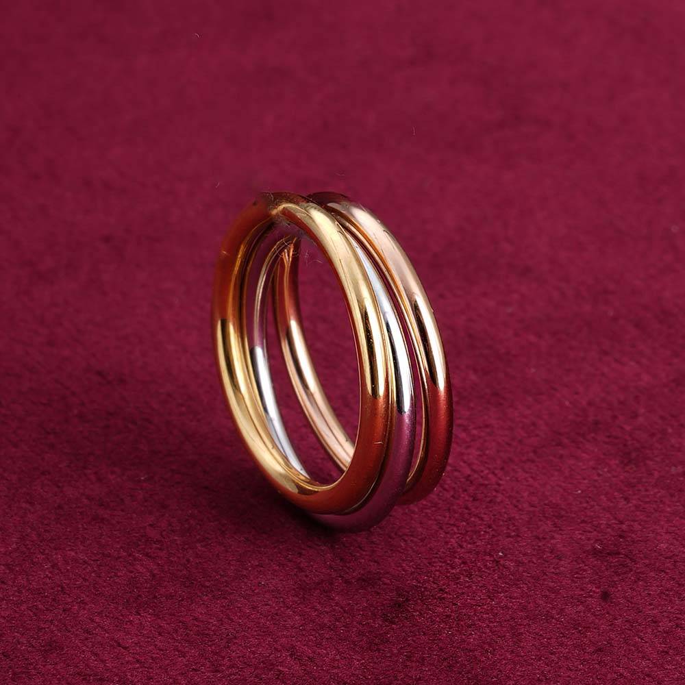 Palmonas Mixed Metal Stacking Ring For Womens - Waterproof & Anti-Tarnish : PMWSSRG333-MC-7