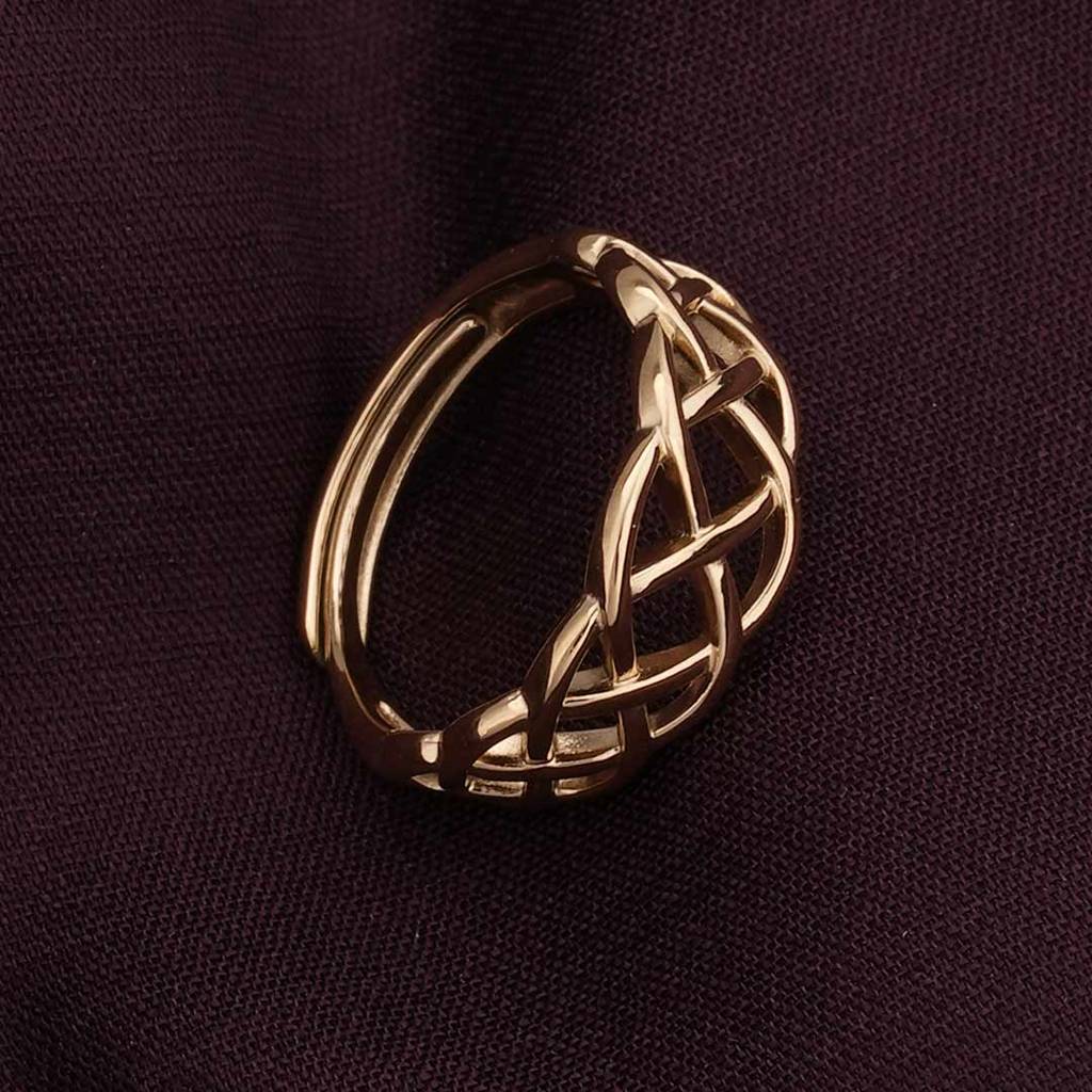 Palmonas Interlocking Gold Ring For Womens - Waterproof & Anti-Tarnish : PMWSSRG362-G-7