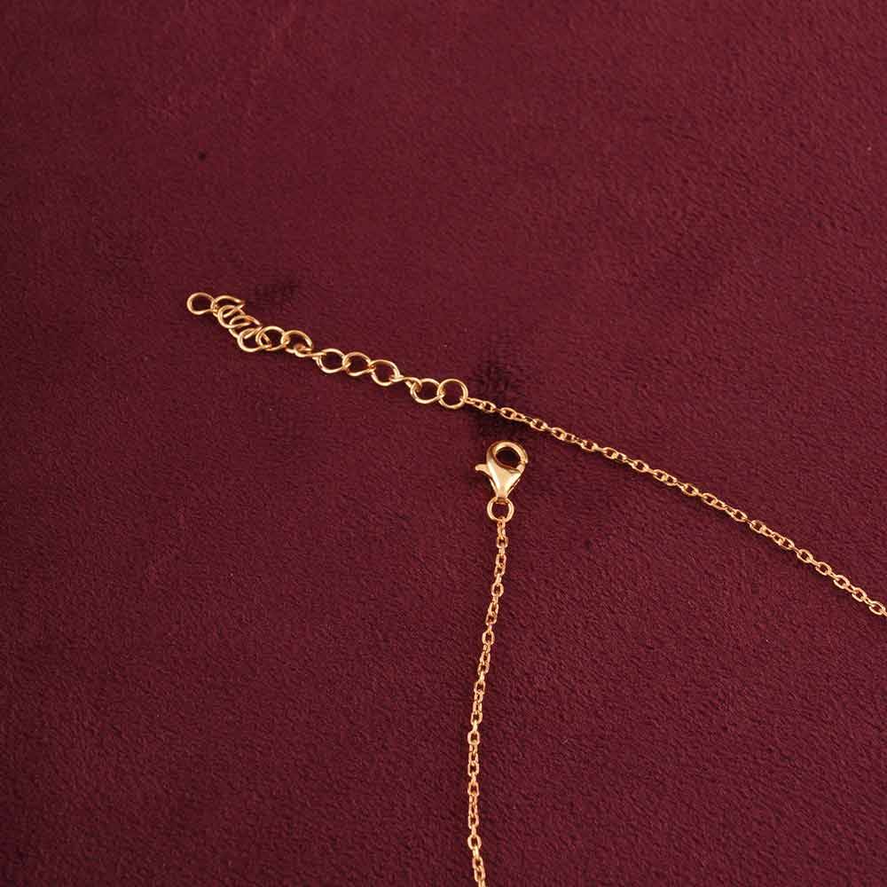 925 Sterling Silver Whispering Leaf Anklet For Womens - Waterproof & Anti-Tarnish : PMWSTAN015-G