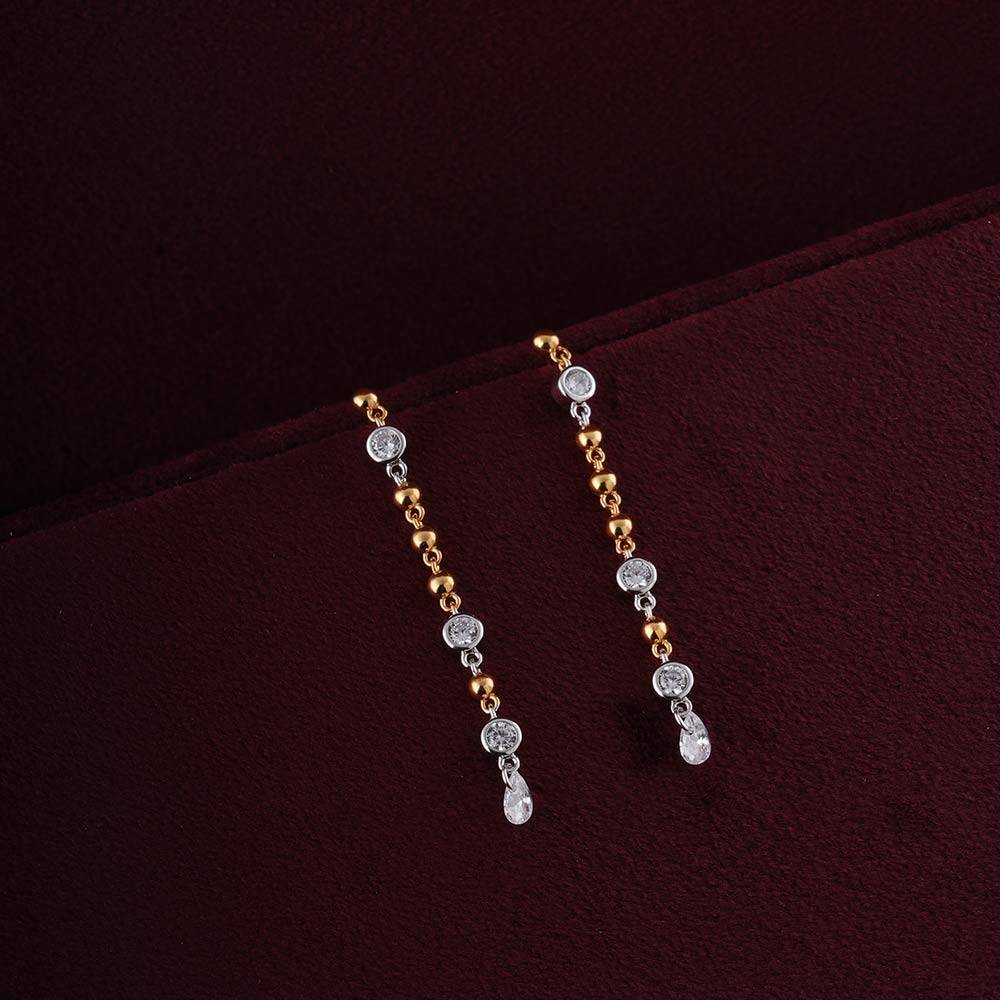 925 Sterling Silver Enduring Style Danglers For Womens - Waterproof & Anti Tarnish : PMWSTER257-G