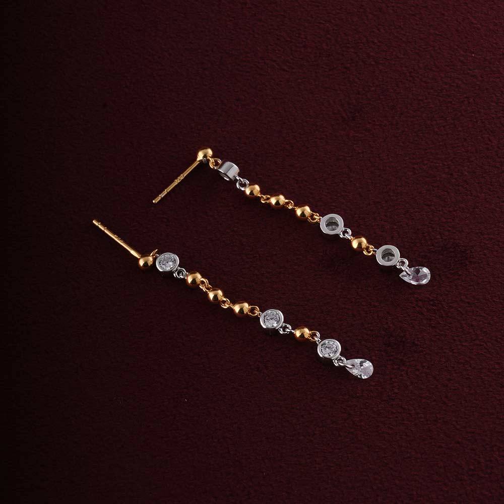 925 Sterling Silver Enduring Style Danglers For Womens - Waterproof & Anti Tarnish : PMWSTER257-G