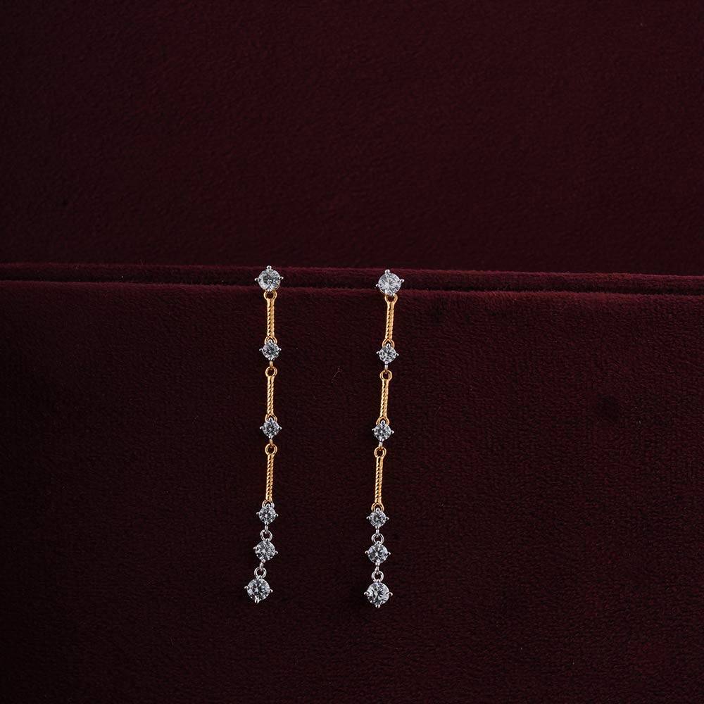 925 Sterling Silver  Eternal Elegance Danglers For Womens - Waterproof & Anti Tarnish : PMWSTER258-G