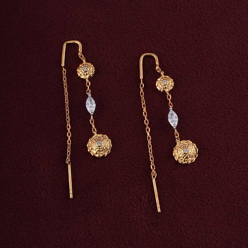 925 Sterling Silver Gendaphool
Glam Danglers For Womens - Waterproof & Anti Tarnish : PMWSTER263-G