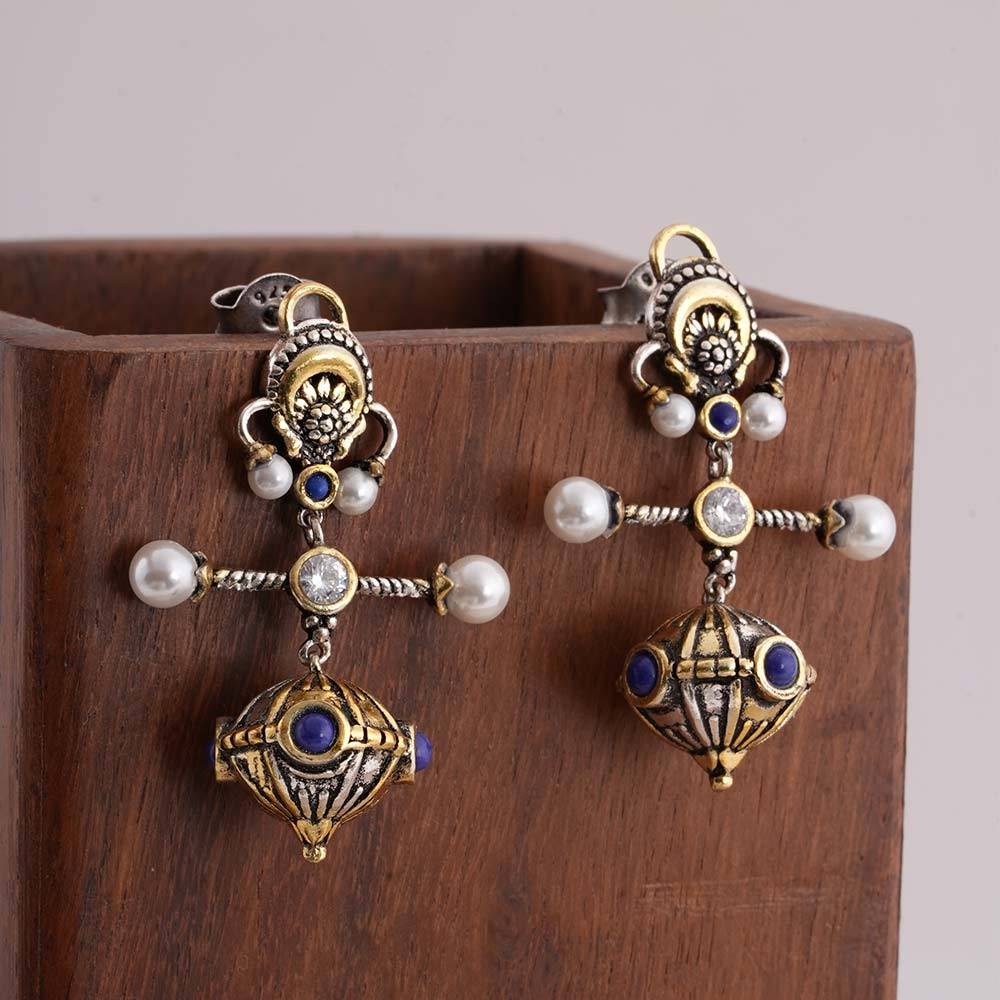 925 Sterling Silver Tomb Mini Earrings  For Womens - Waterproof & Anti Tarnish : PMWSTER513-MC