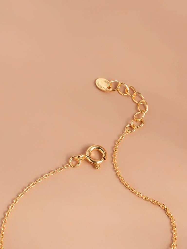 925 Sterling Silver Threads Of Love 925 Sterling Silver Mangalsutra Bracelet For Women : PMWSTMB002-G