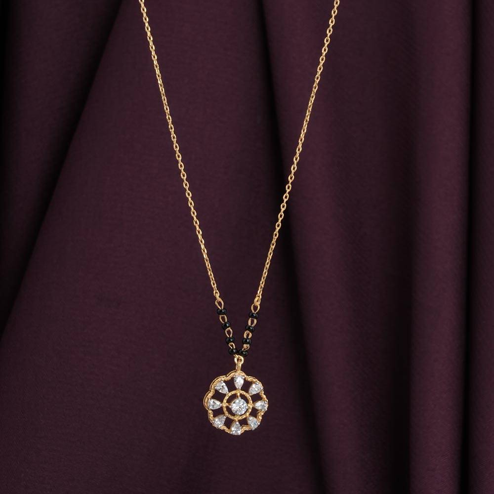 Palmonas 925 Sterling Silver Mandala Mangalsutra For Womens : PMWSTMN017-G