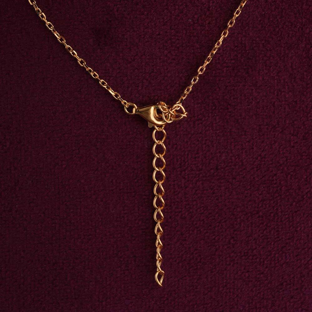 925 Sterling Silver Lariate Whispers Necklace For Womens - Waterproof & Anti Tarnish : PMWSTNC115-G
