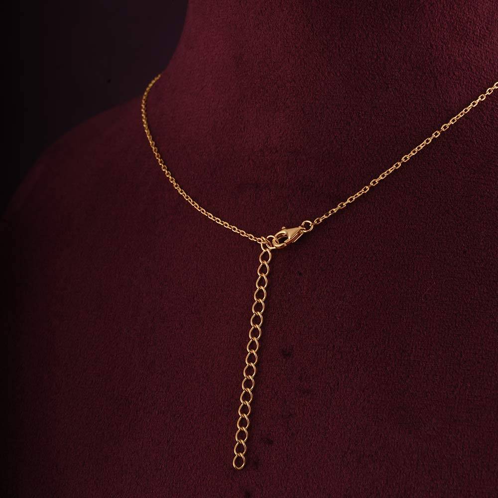 925 Sterling Silver Serenity Lariate Necklace For Womens - Waterproof & Anti Tarnish : PMWSTNC116-G