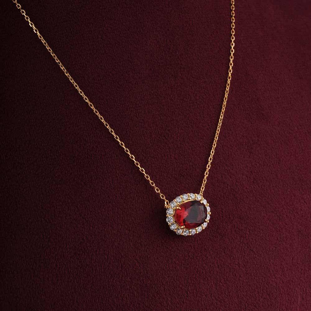 925 Sterling Silver Rose Quartz Shade Pendant For Womens - Waterproof & Anti Tarnish : PMWSTNC136-G