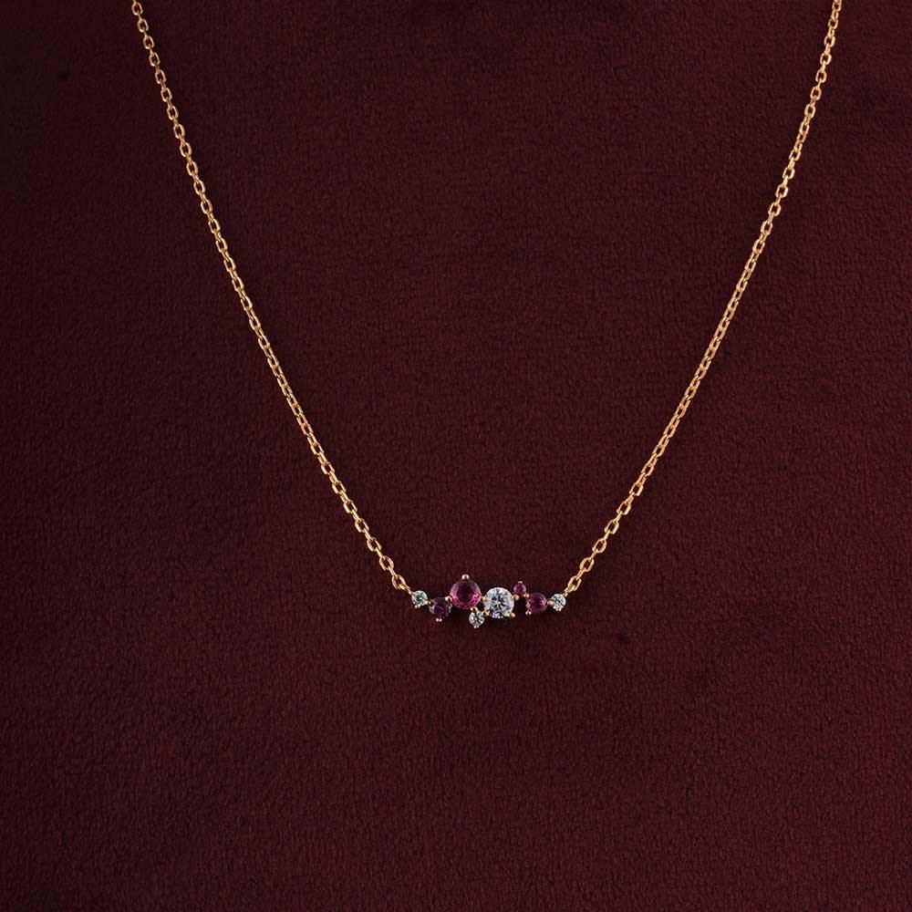 925 Sterling Silver Petal Glow Pendant For Womens - Waterproof & Anti Tarnish : PMWSTNC142-G
