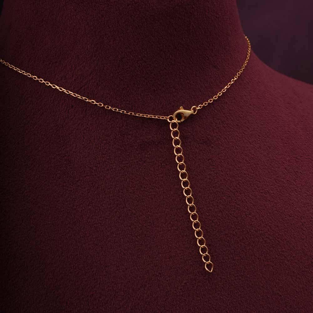 925 Sterling Silver Emerald Cluster Pendant Set For Womens : PMWSTNC144-RG