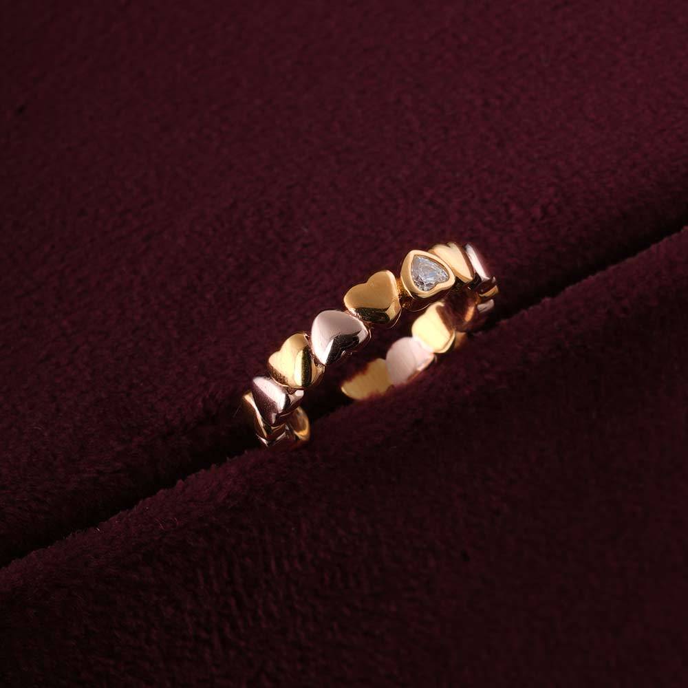 925 Sterling Silver Loving Heart Ring For Womens (Adjustable Size) - Waterproof & Anti Tarnish : PMWSTRG142-G-A
