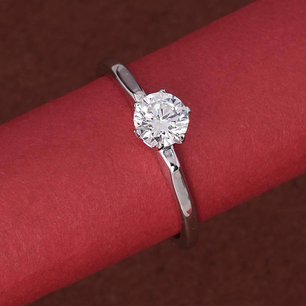 Palmonas 925 Sterling Silver Solitaire Beauty 925 Silver Ring For Womens : PMWSTRG381-S-A