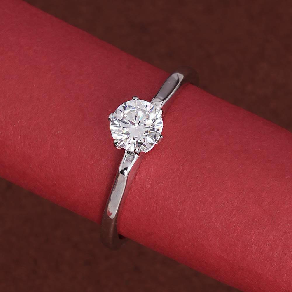Palmonas 925 Sterling Silver Solitaire Beauty 925 Silver Ring For Womens : PMWSTRG381-S-A