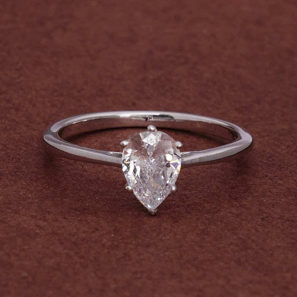 Palmonas 925 Sterling Silver Peardrop 925 Silver Ring For Womens : PMWSTRG388-S-5