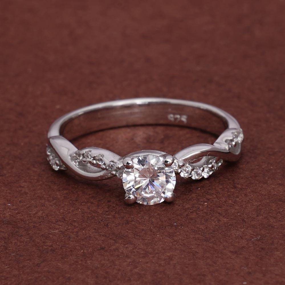 Palmonas 925 Sterling Silver Criscross 925 Silver Love Ring For Womens : PMWSTRG396-S-5