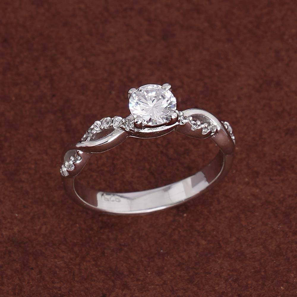 Palmonas 925 Sterling Silver Criscross 925 Silver Love Ring For Womens : PMWSTRG396-S-5