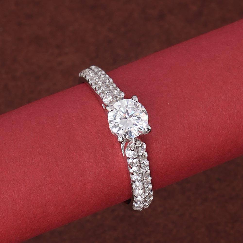 Palmonas 925 Sterling Silver Blush Of Love 925 Silver Ring For Womens : PMWSTRG404-S-5