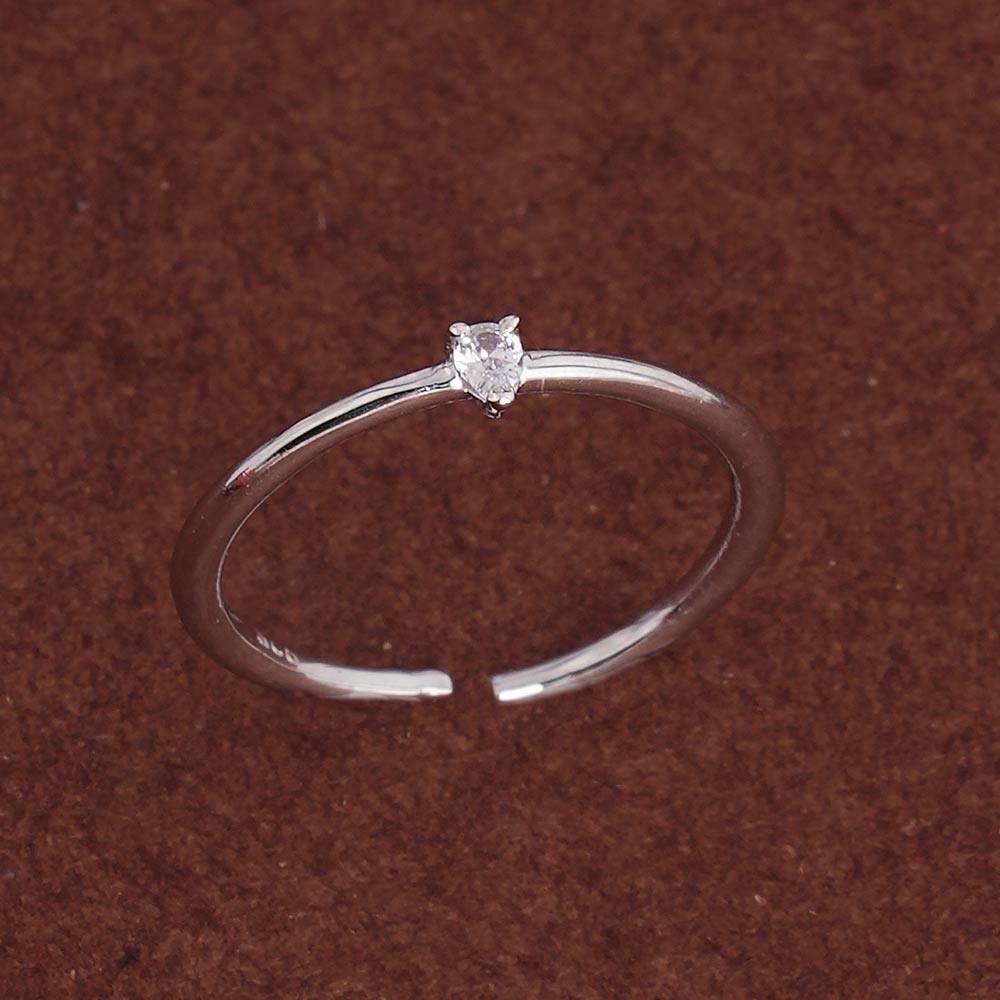 Palmonas 925 Sterling Silver Tiny Pear Stone 925 Silver Ring For Womens : PMWSTRG413-S-A