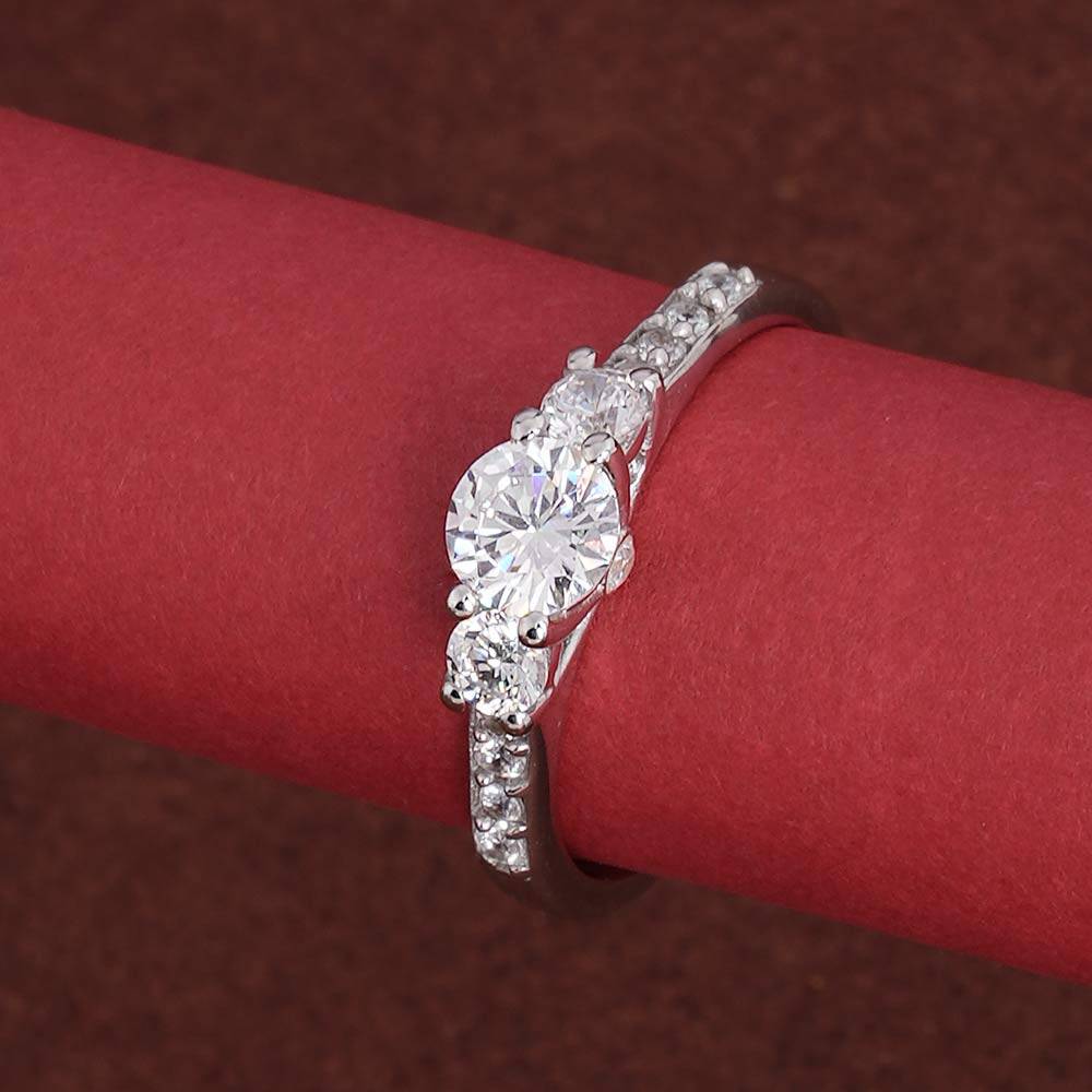 Palmonas 925 Sterling Silver Scarlet Stone Spark 925 Silver Ring For  Womens