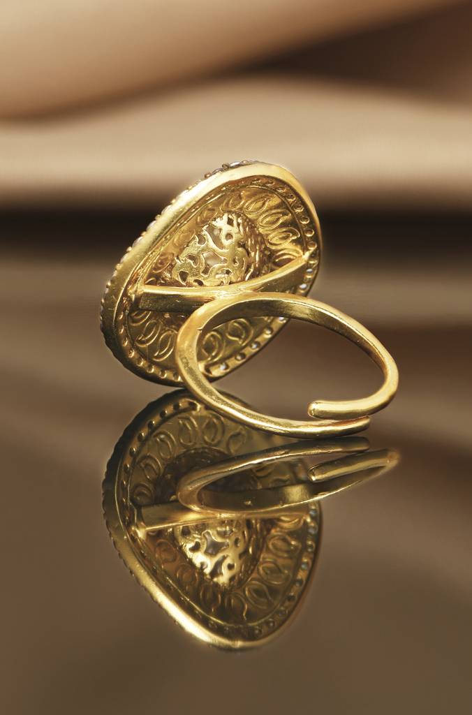 Blush Aura Polki Ring : PRSEP24RG143