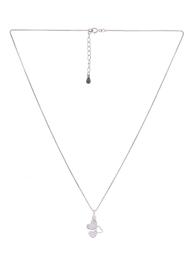 Sterling Heart Pendant With Chain Set : PSCP213-S-NA