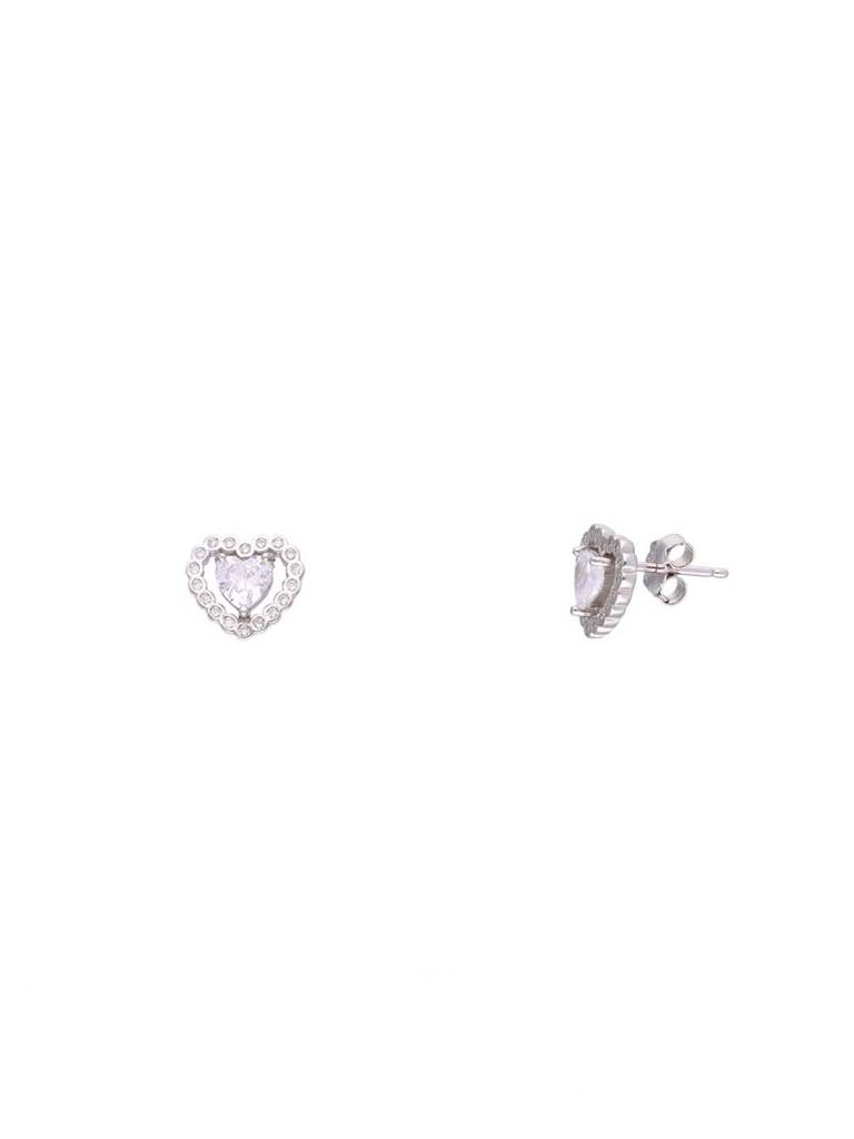 Sterling Silver Heart Pendant With Chain Set : PSCP287-S-NA