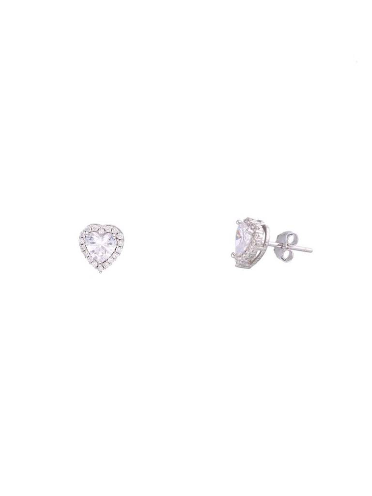 Sterling Silver Chic Heart Pendant With Chain Set : PSCP290-S-NA