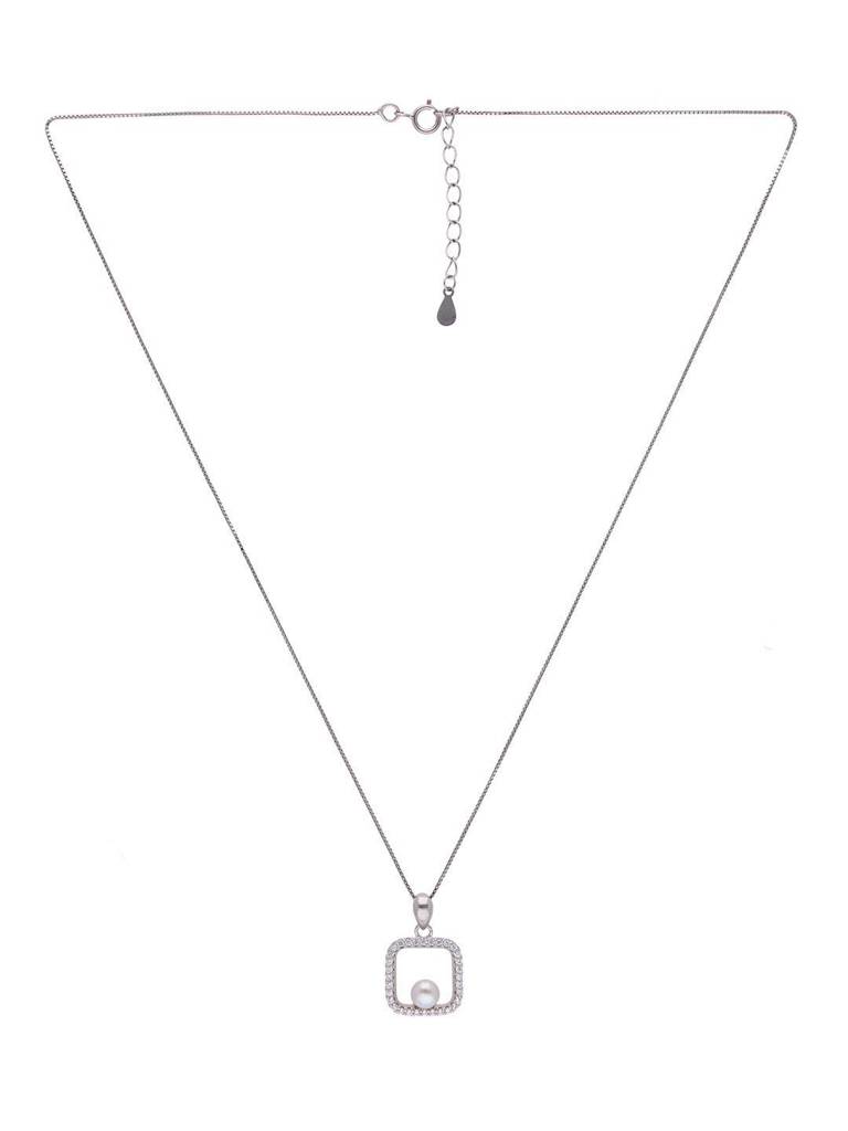 Sterling Enchanting Enclosure Pearl Pendant With Chain & Earrings Set : PSCP70-S-NA