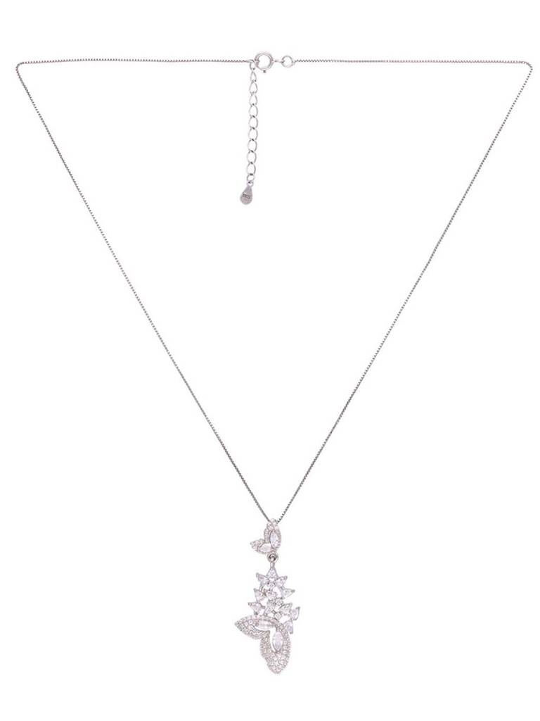 Sterling Sparkling Saga Pendant With Chain & Earrings Set : PSST135-S-NA