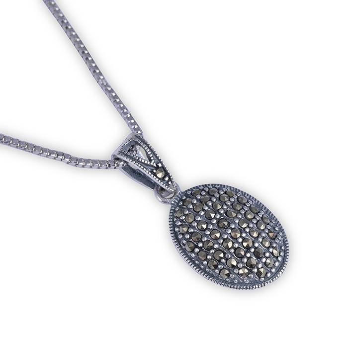 Silver Opulent Cz Pendant Set