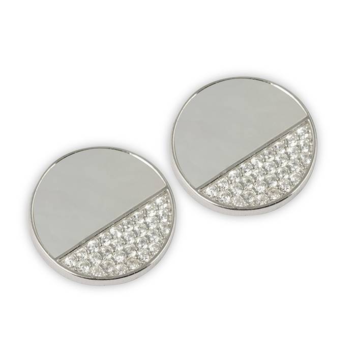Ivory Elegance Circle Pendant Set