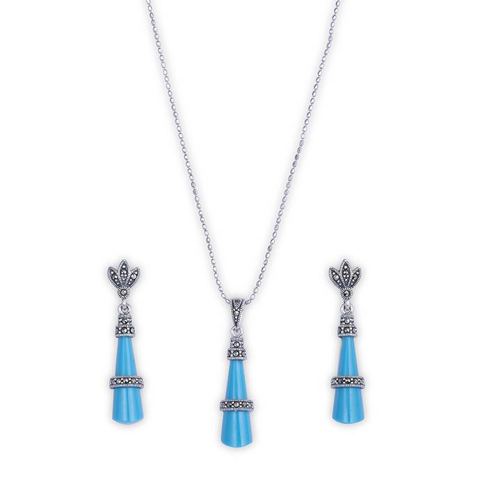Glitz Dangle Pendant Set