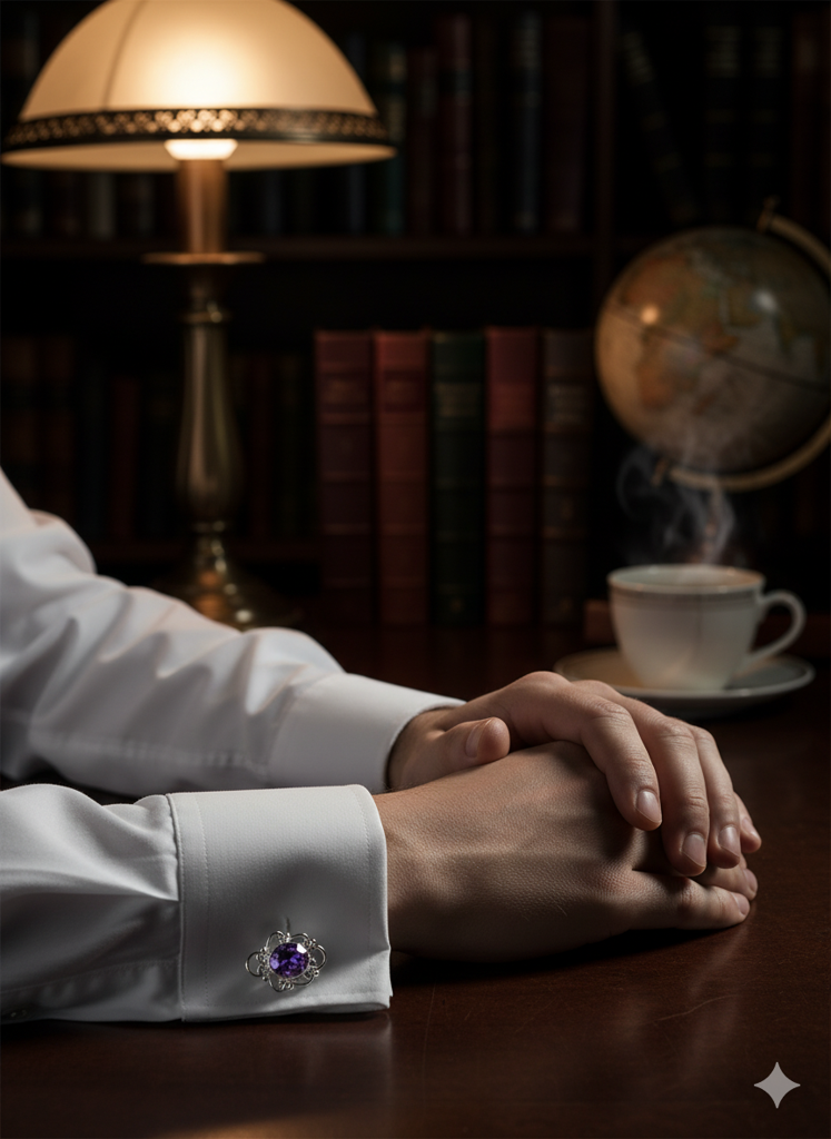 Purple Passion Cufflinks : PURPLEPASSIONCUFFLINK1349